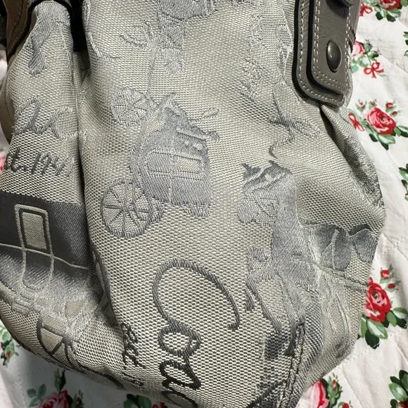 Coach Gray and Silver Signature Tote - Picture 10 of 10
